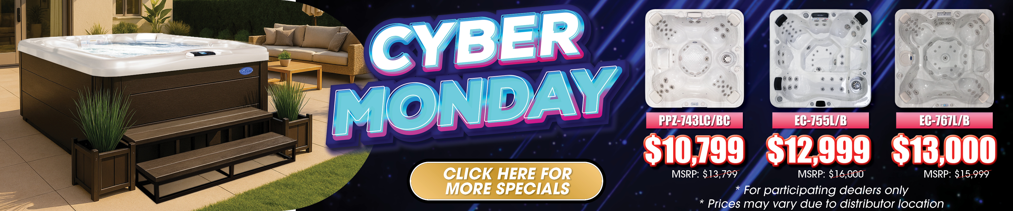 Calspas hot tub being used in a family setting - Rosemead