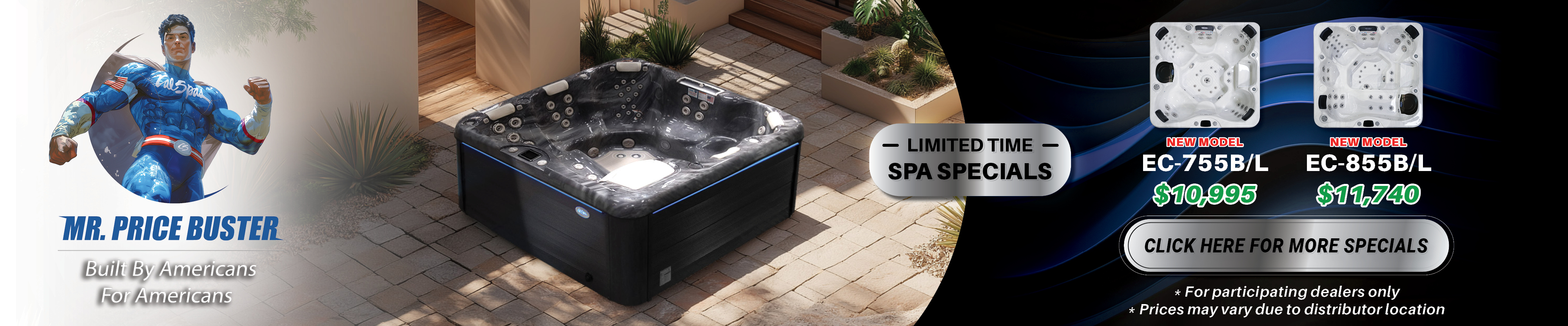 Calspas hot tub being used in a family setting - Rosemead